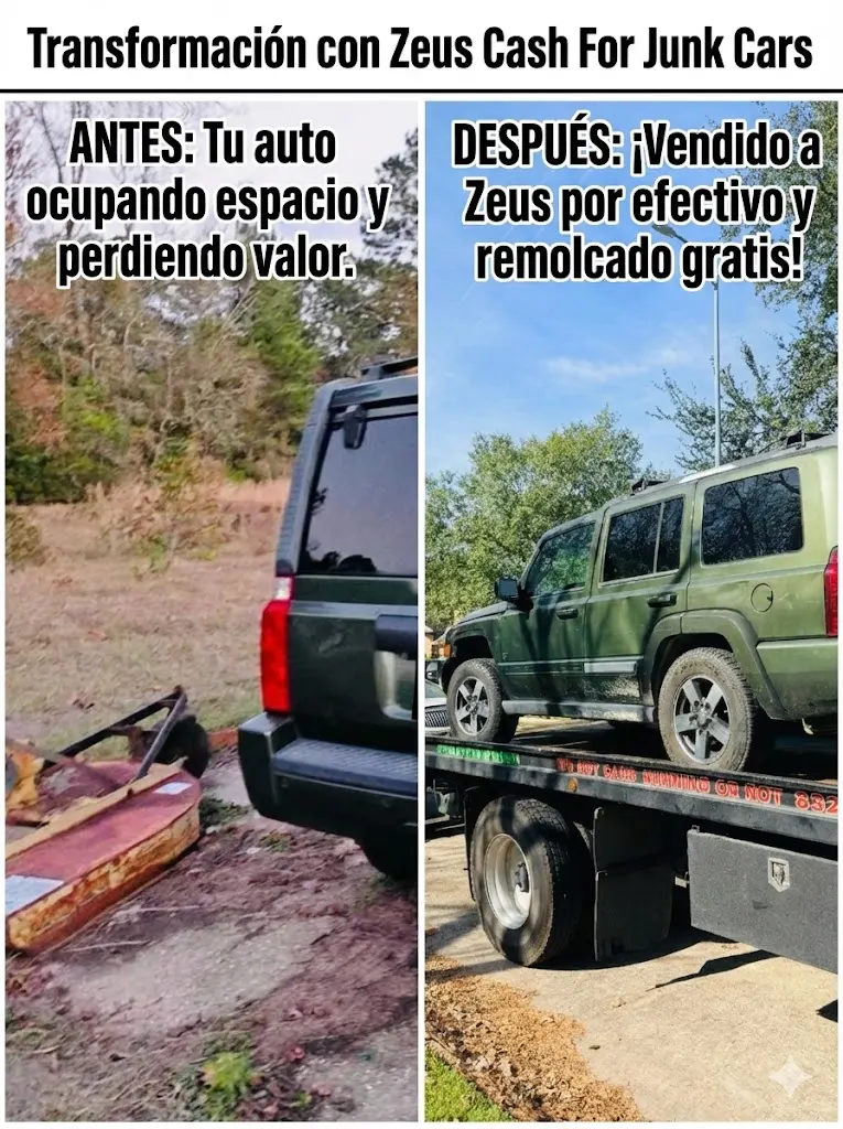 Blue Jeep Commander and silver Chrysler Pacifica on a Zeus tow truck in Houston—reliable junk car buyers offering cash on the spot and free pickup.
